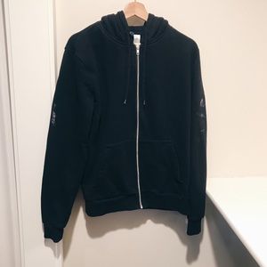 H&M Black Zip Up Unisex Hoodie